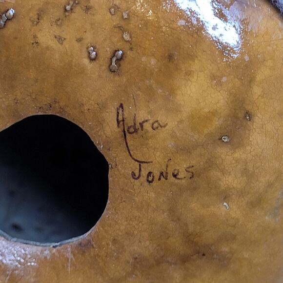 Vintage Handcrafted & Painted Butterfly Angel Large Gord Light Shelf Sitter - Picture 6 of 11